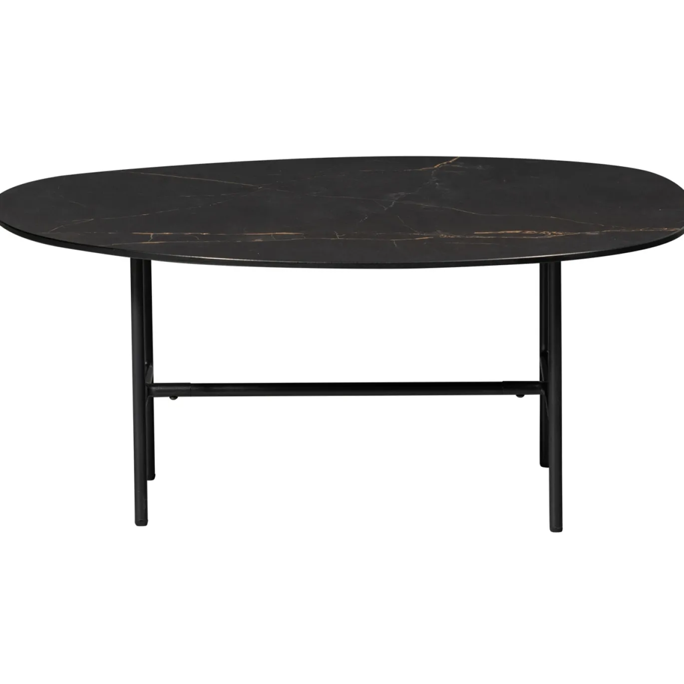 Woood Salontafel Vajen Marmerlook Zwart 80x60cm