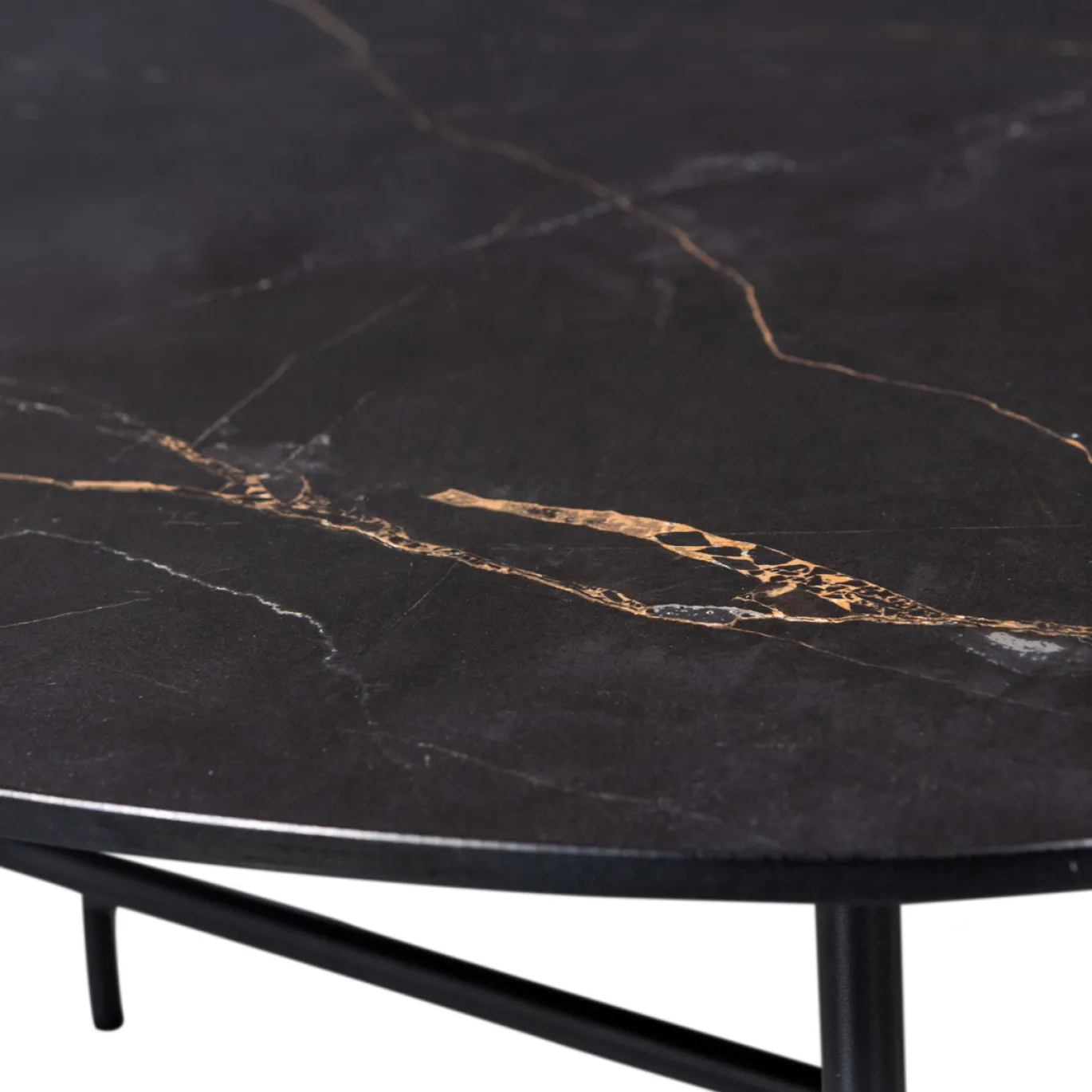 Woood Salontafel Vajen Marmerlook Zwart 80x60cm