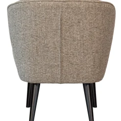 Woood Sara Fauteuil Geweven Stof Naturel Melange