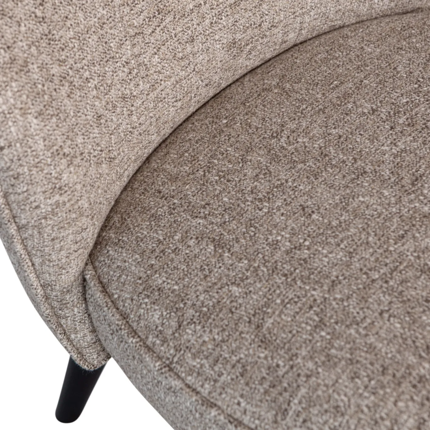 Woood Sara Fauteuil Geweven Stof Naturel Melange
