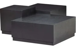 Woood Set V 3 - Pim Bijzettafels Hout Zwart