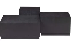 Woood Set V 3 - Pim Bijzettafels Hout Zwart