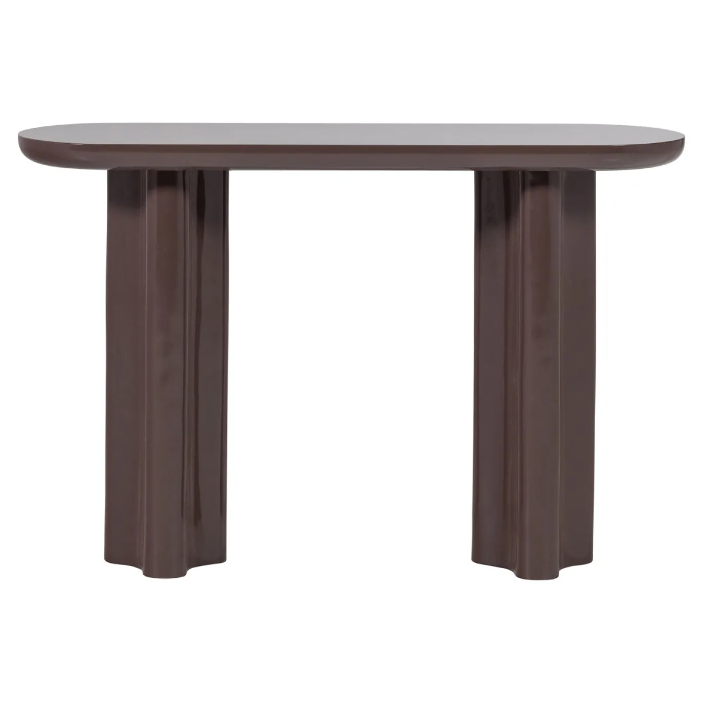 Woood Sidetable Evara Hout Hoogglans Donkerbruin