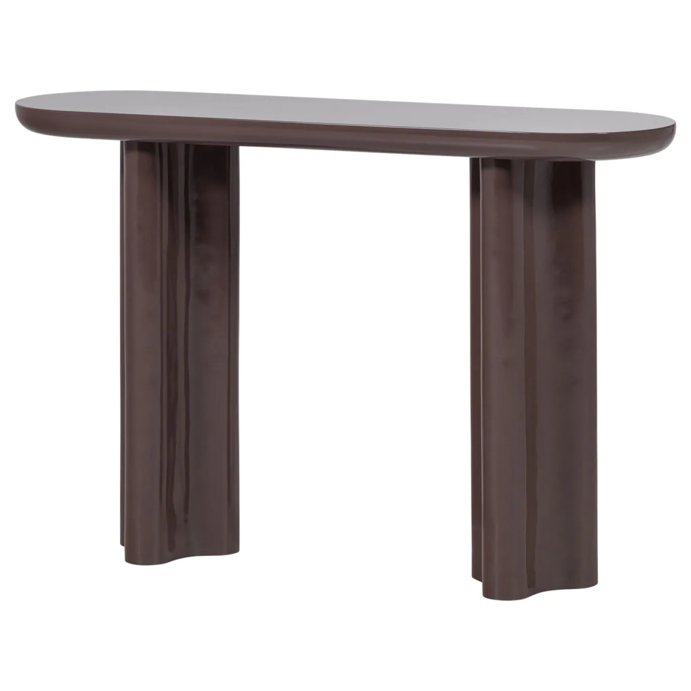 Woood Sidetable Evara Hout Hoogglans Donkerbruin