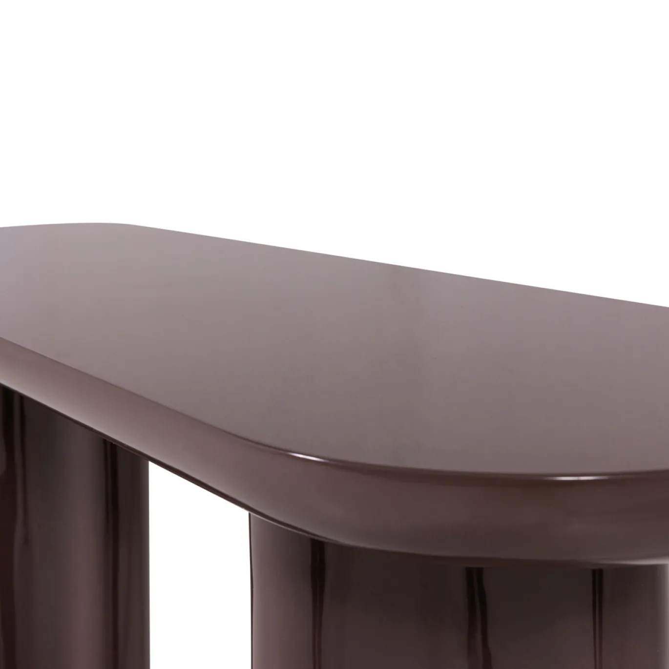 Woood Sidetable Evara Hout Hoogglans Donkerbruin