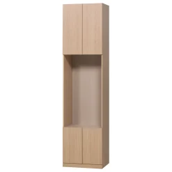 Woood Smalle Half Open Kast Build Eiken Decor Naturel 54cm