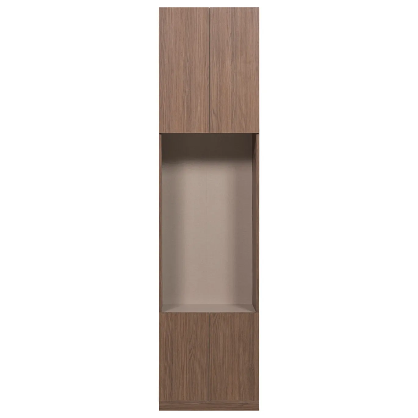 Woood Smalle Half Open Kast Build Eiken Decor Bruin 54cm