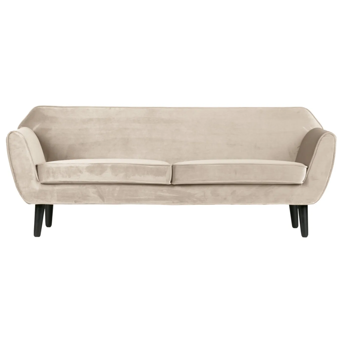 Woood Sofa Rocco Fluweel Off White 187cm