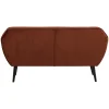 Woood Sofa Rocco Fluweel Roestbruin 150cm