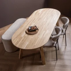 Woood 4-standen Poot Haarlem Eiken Naturel Set van 2