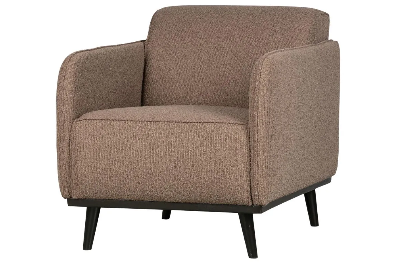 Woood Statement Fauteuil Met Arm Bouclé Nougat