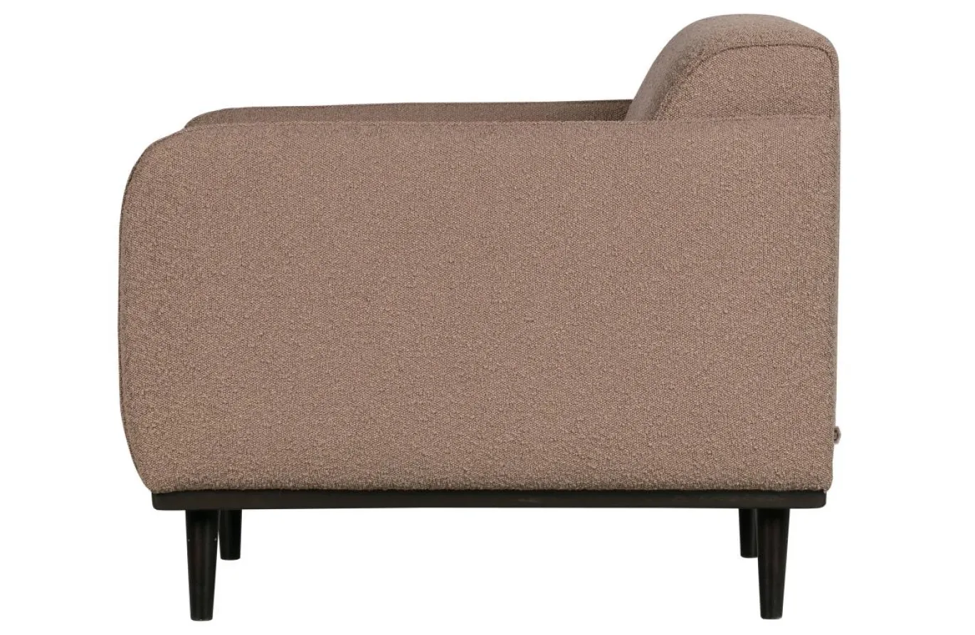 Woood Statement Fauteuil Met Arm Bouclé Nougat