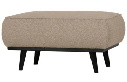 Woood Statement Hocker Bouclé Beige