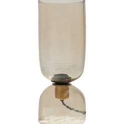 Woood Tafellamp Gigi Gehamerd Glas 38xo15cm Naturel