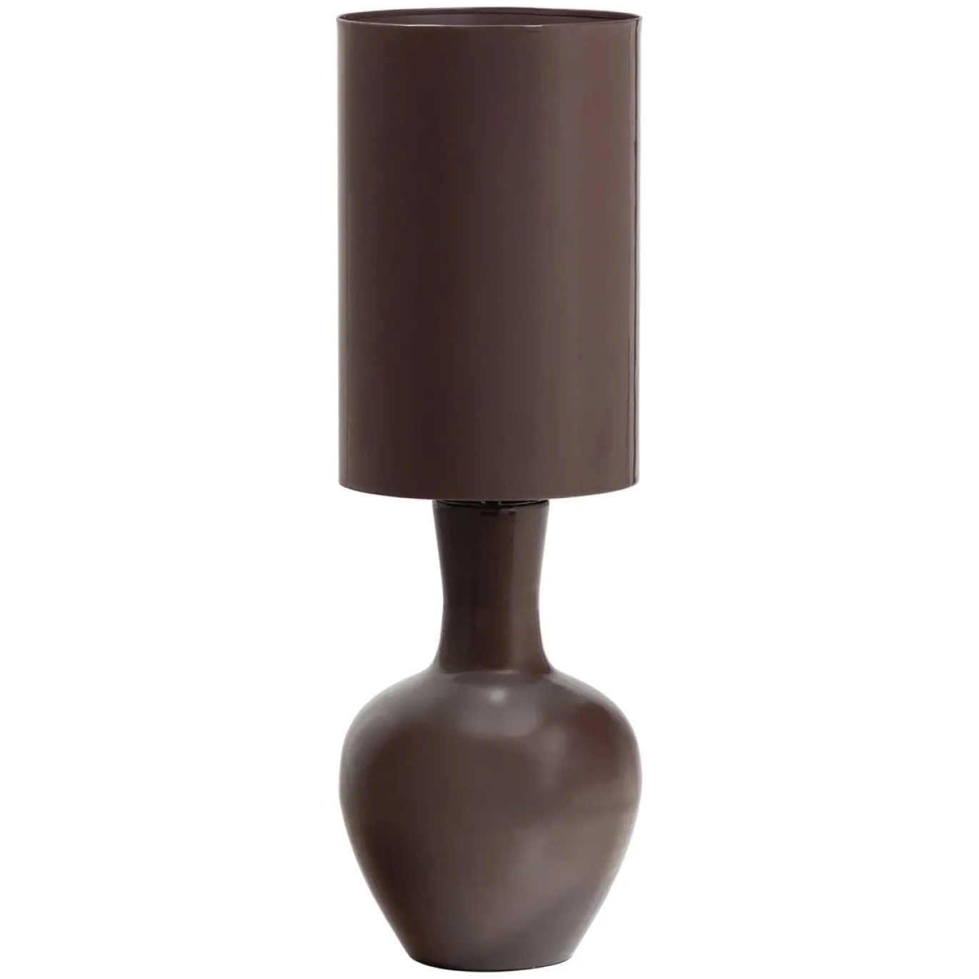 Woood Tafellamp Loa XL Metaal Hoogglans Bruin