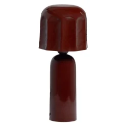 Woood Tafellamp Lumira Metaal Hoogglans Bruinrood