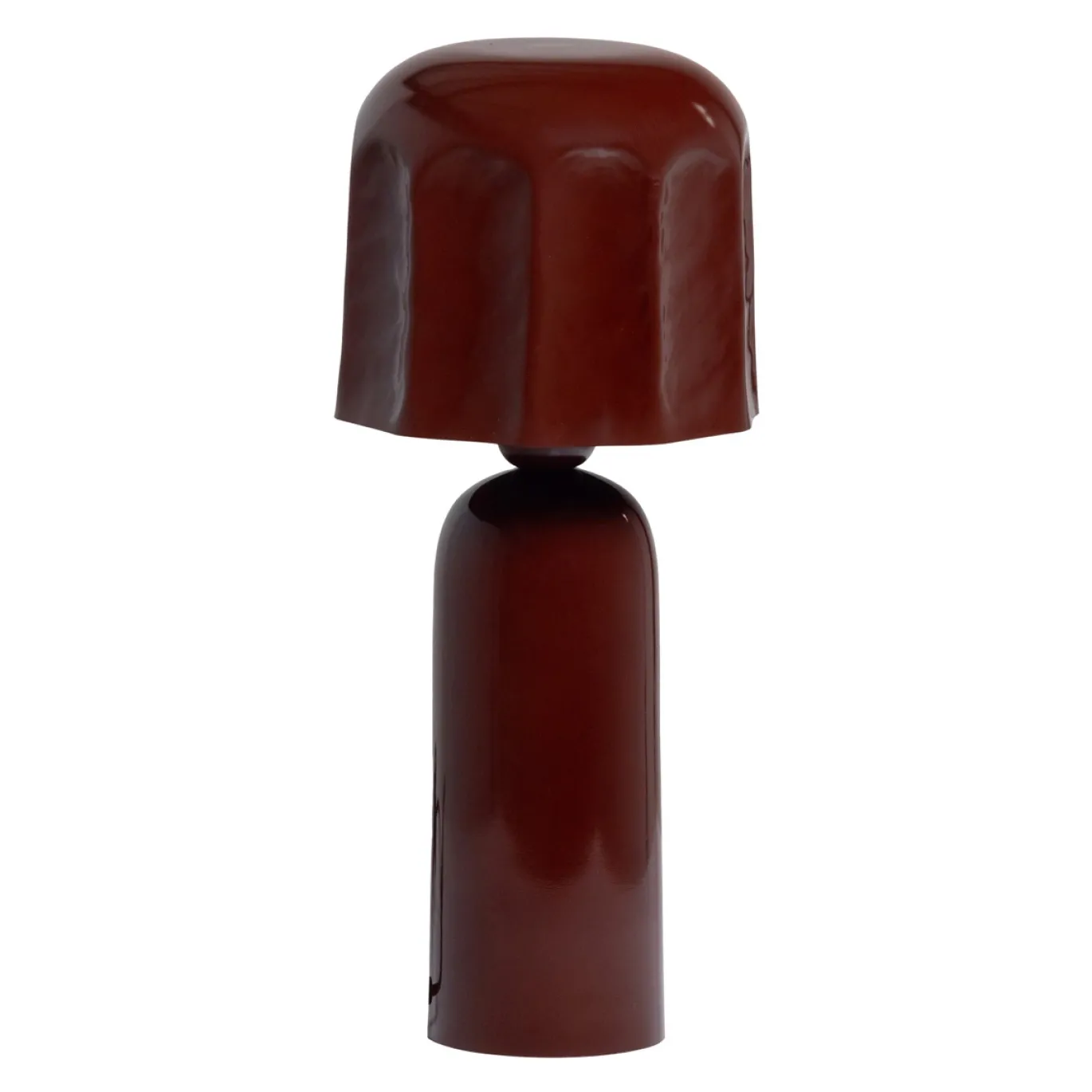 Woood Tafellamp Lumira Metaal Hoogglans Bruinrood