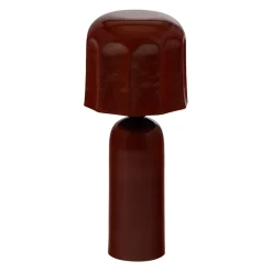 Woood Tafellamp Lumira Metaal Hoogglans Bruinrood