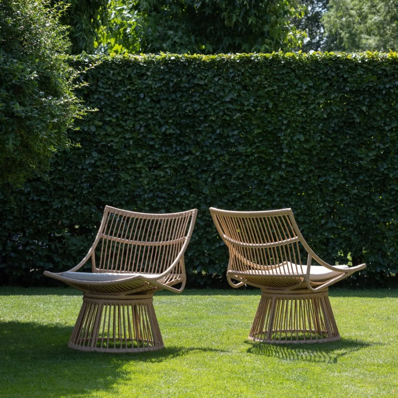 Woood Tuinstoel Alatna Wicker Naturel