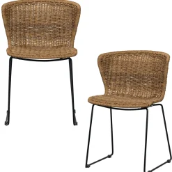 Woood Tuinstoel Wings Set van 2 Touw Naturel