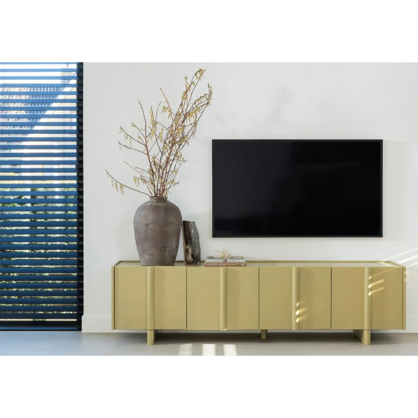 Woood Tv-meubel Basu Grenen Moss