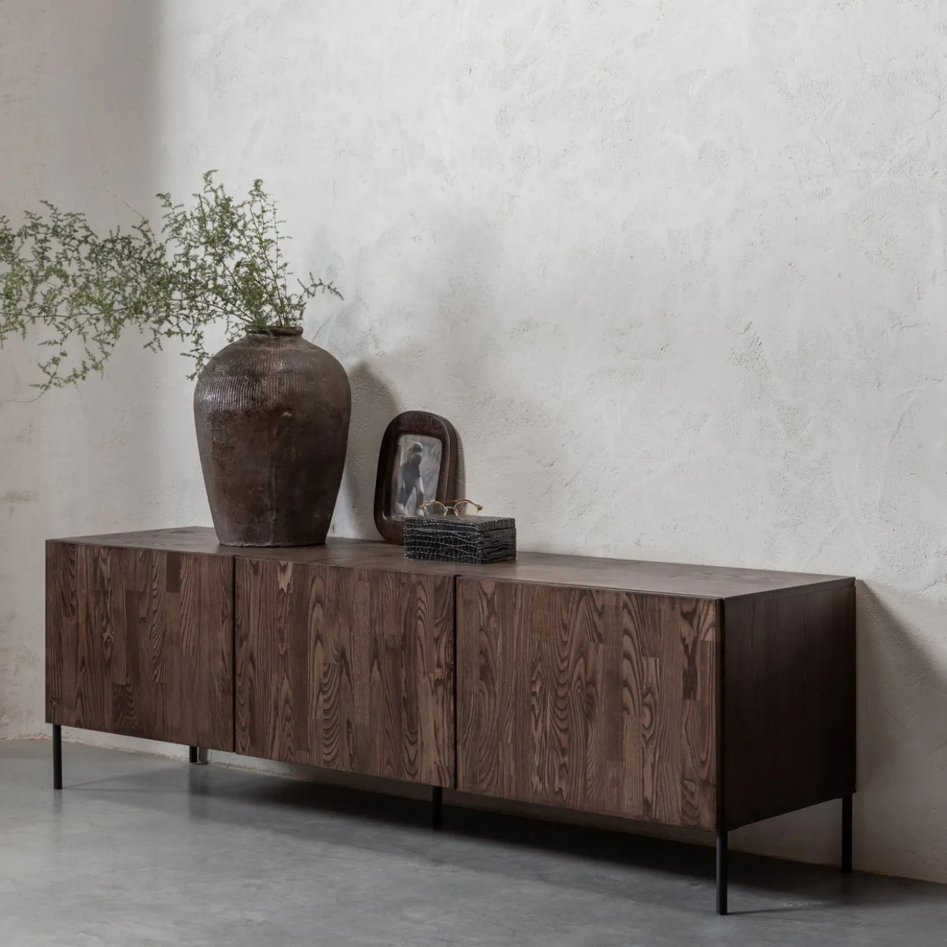 Woood Tv-meubel Bono Gravure Essen Bruin