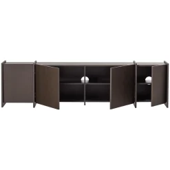 Woood Tv-meubel Brock 200cm Essenfineer Middenbruin