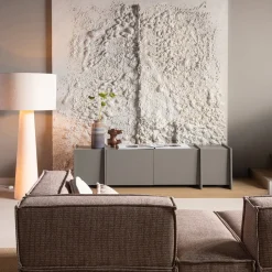 Woood Tv-meubel Brock 200cm Essenfineer Warmgrijs