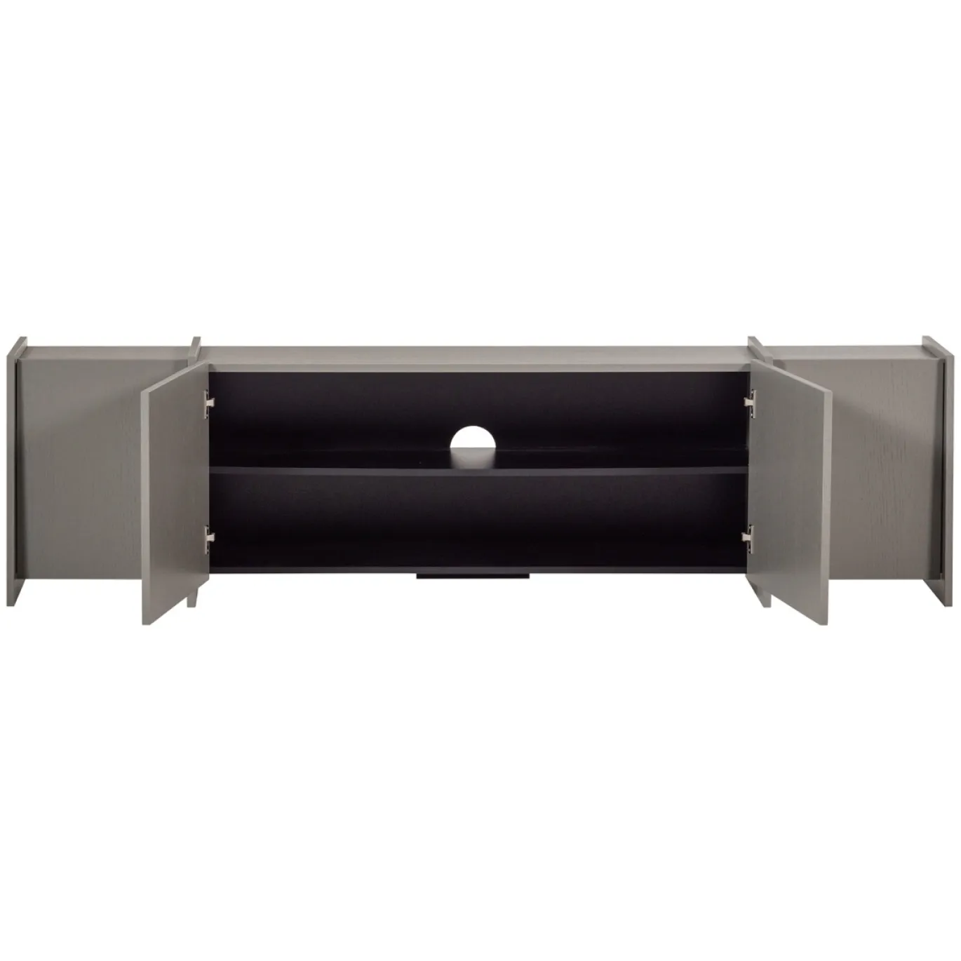 Woood Tv-meubel Brock 200cm Essenfineer Warmgrijs
