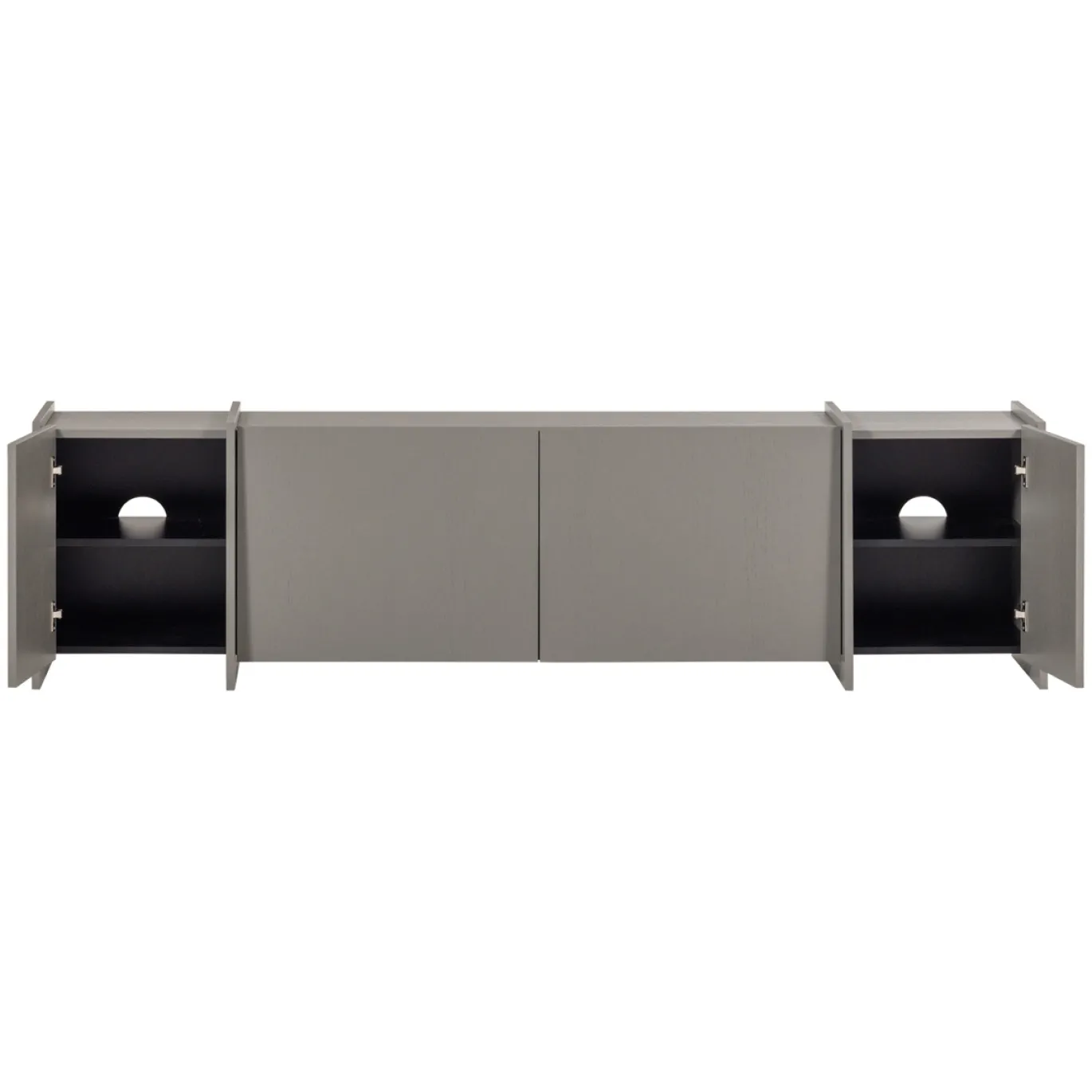 Woood Tv-meubel Brock 200cm Essenfineer Warmgrijs