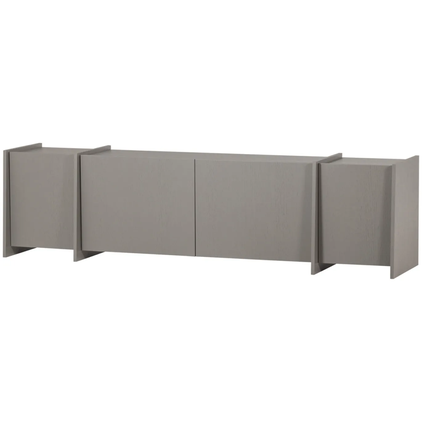 Woood Tv-meubel Brock 200cm Essenfineer Warmgrijs