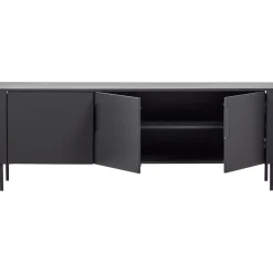 Woood Tv-meubel Gunnar 154cm Grenen Matzwart