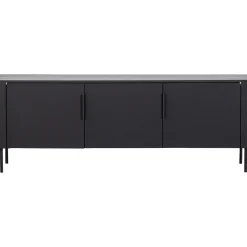 Woood Tv-meubel Gunnar 154cm Grenen Matzwart