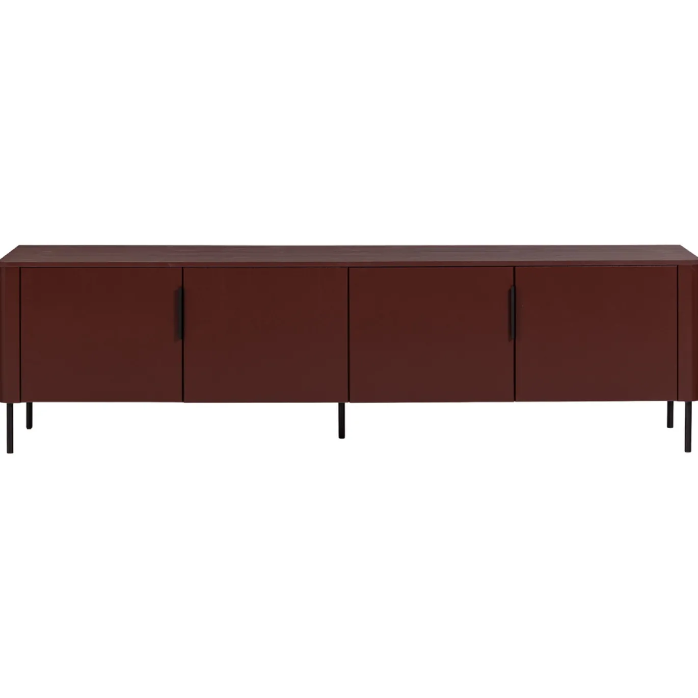 Woood Tv-meubel Gunnar Grenen Bordeauxrood 200cm
