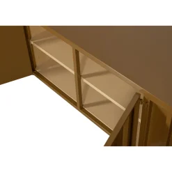 Woood Tv-meubel Level Metaal Honinggeel 44x160cm