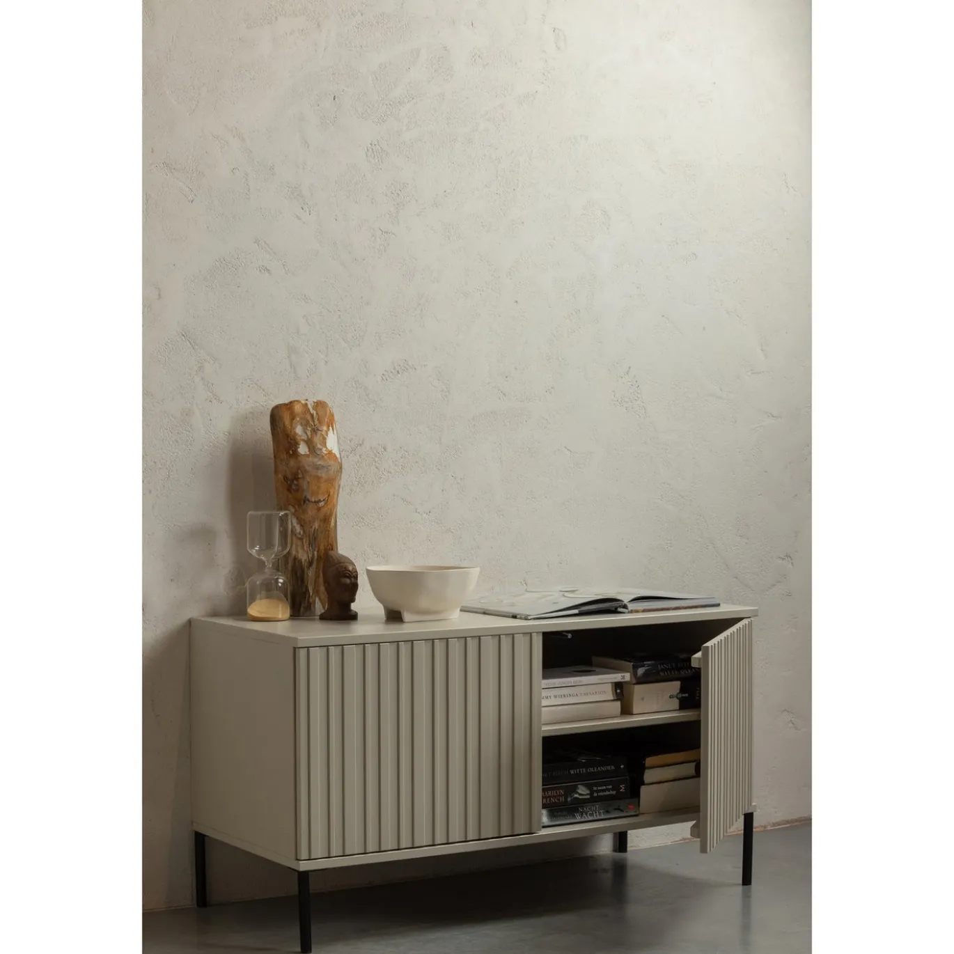 Woood Tv-meubel New Gravure 100cm Grenen Dust