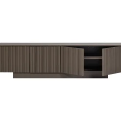Woood Tv-meubel Nova Meubel 200cm Grenen Truffel Bruin