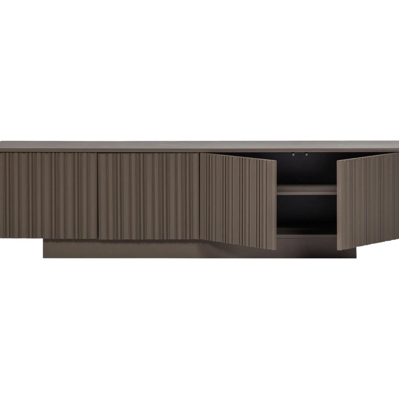 Woood Tv-meubel Nova Meubel 200cm Grenen Truffel Bruin
