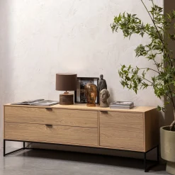 Woood Tv-meubel Silas Eiken Naturel 180cm