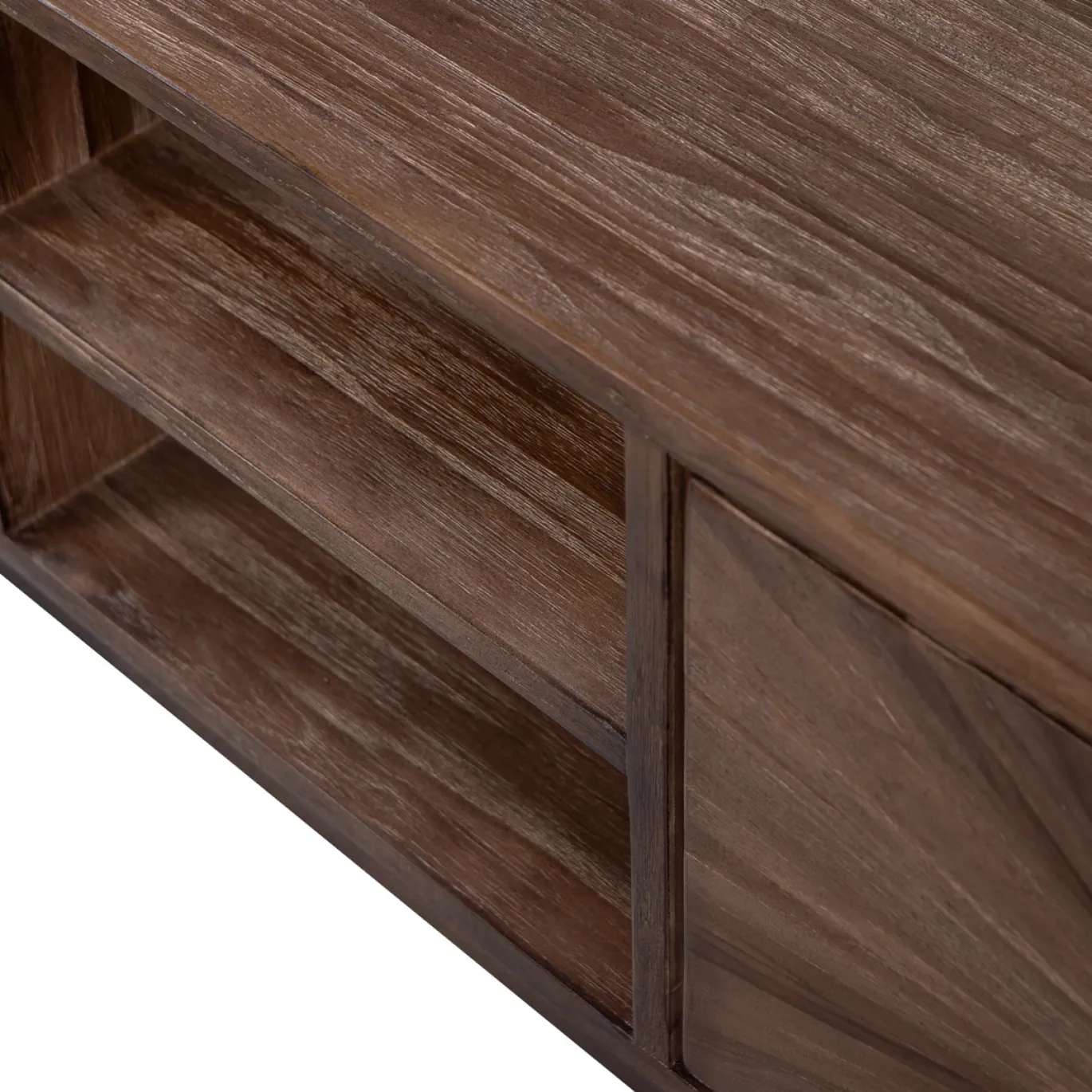 Woood Tv-meubel Sun Met Open Vak Recycled Teak Bruin