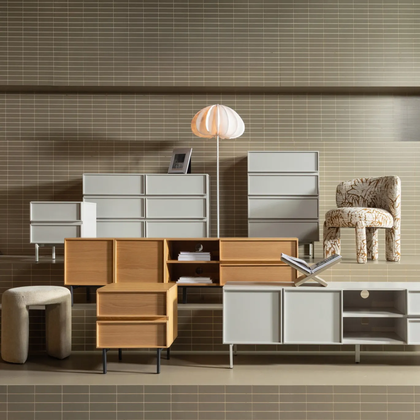 Woood Tv-meubel Tours 180cm Melamine/MDF Zand
