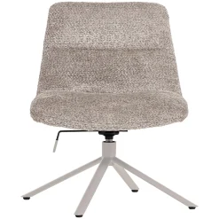 Woood Verstelbare Draaifauteuil Soren Wollig Grijs