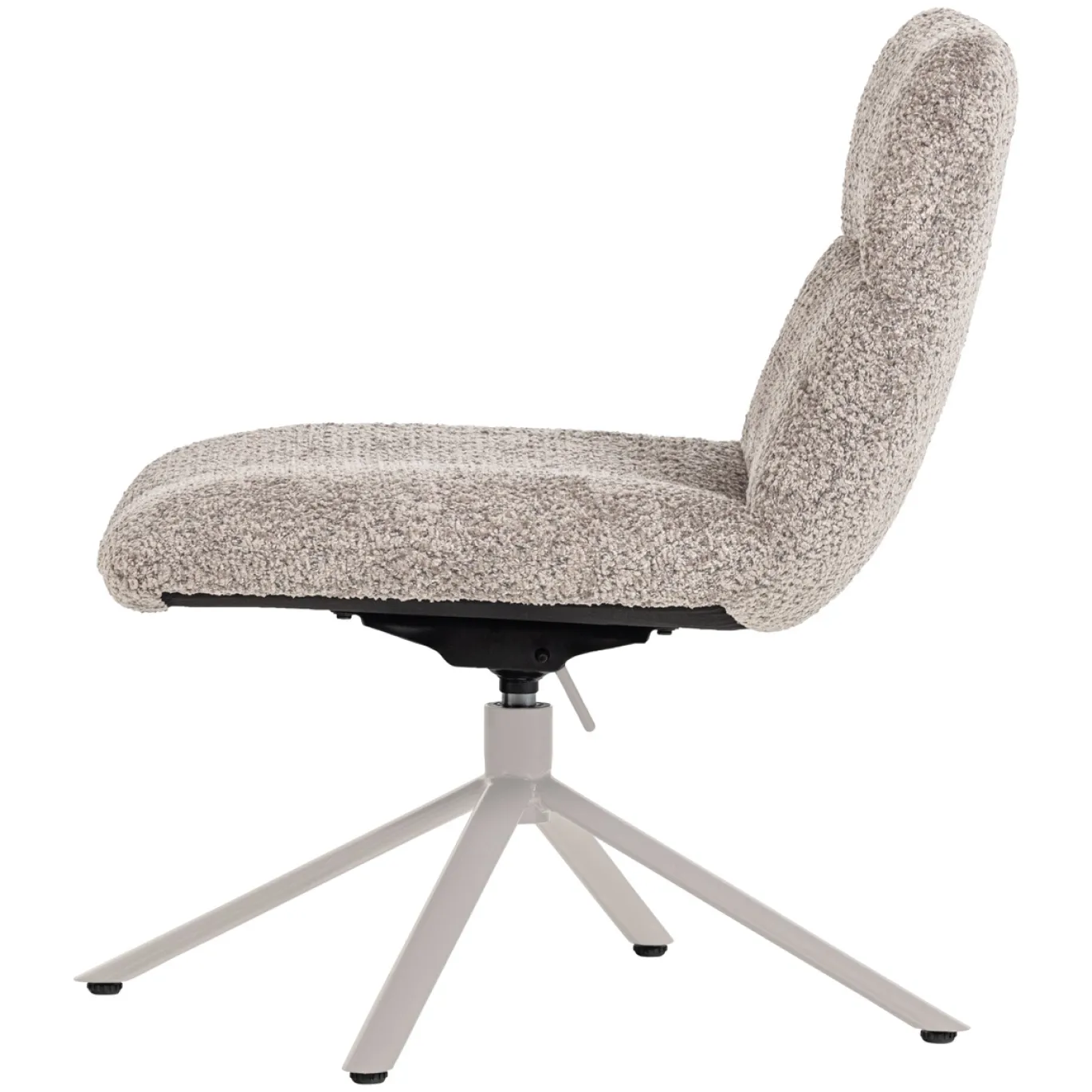 Woood Verstelbare Draaifauteuil Soren Wollig Grijs