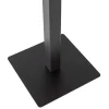 Woood Vierkante Bartafel Bistro Poot Metaal Zwart 105x50x50cm