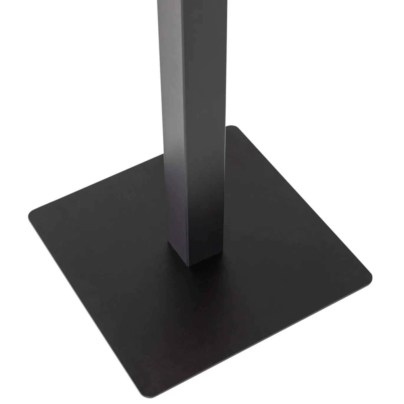 Woood Vierkante Bartafel Bistro Poot Metaal Zwart 105x50x50cm