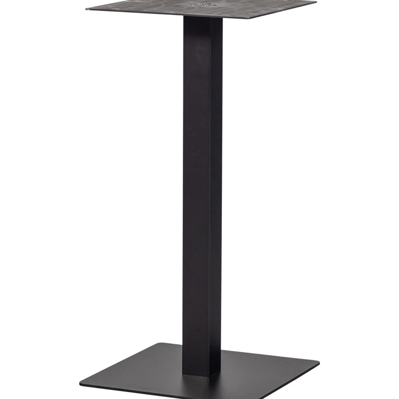 Woood Vierkante Bartafel Bistro Poot Metaal Zwart 105x50x50cm
