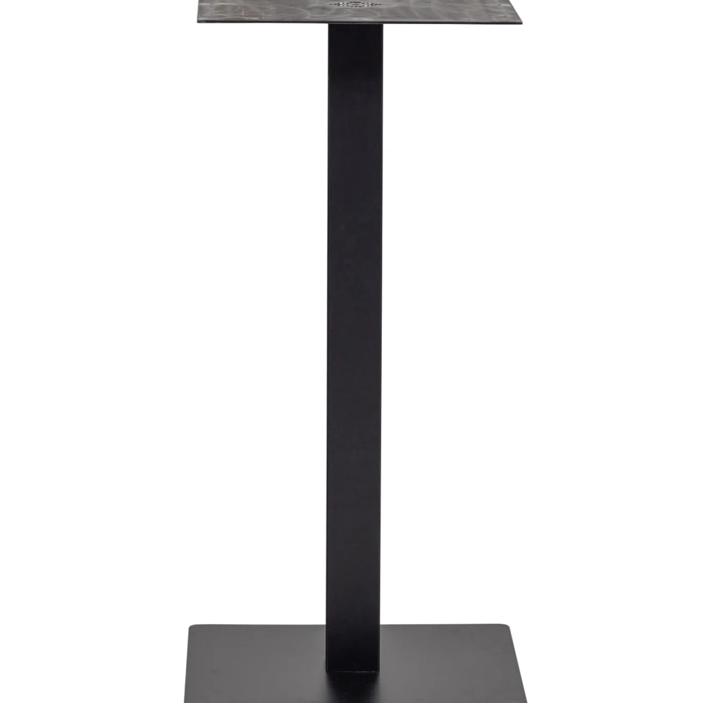 Woood Vierkante Bartafel Bistro Poot Metaal Zwart 105x50x50cm