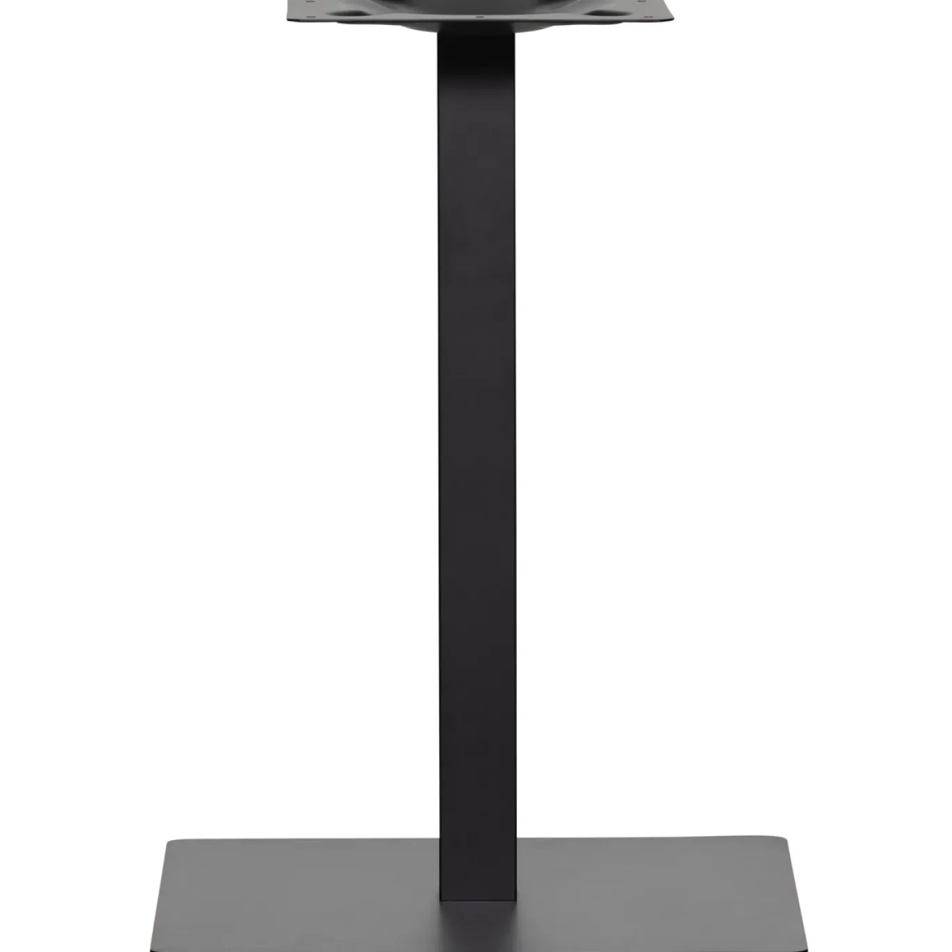 Woood Vierkante Buisvoet Bistro Metaal Matzwart 72x50x50cm