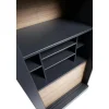 Woood Vitrinekast James Noten/Zwart