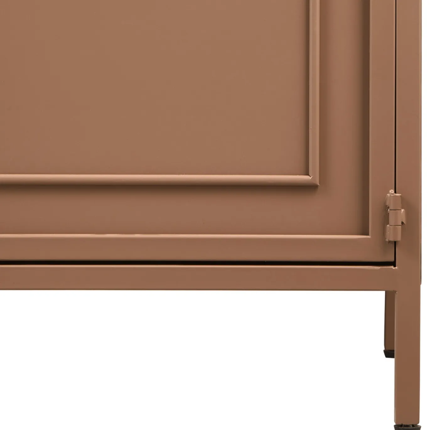 Woood Vitrinekast Ronja XL Metaal Military Bruin